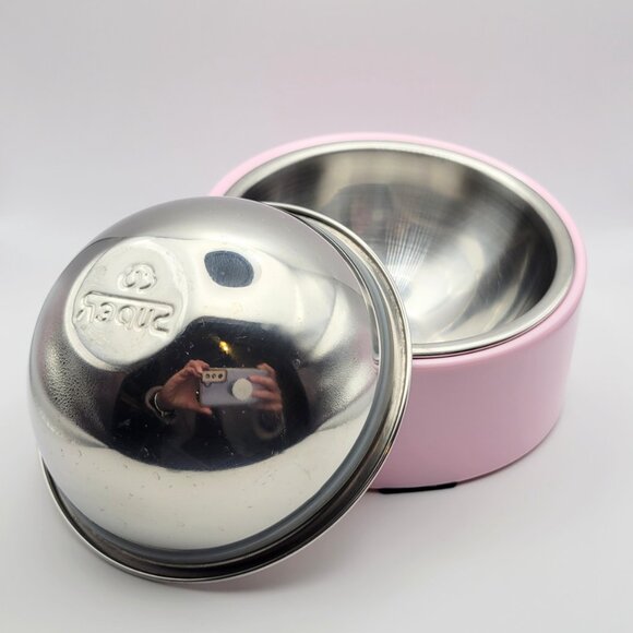 Pink Slanted Dog Bowl, Non-Skid & Non-Spill, Small - Picture 2 of 9